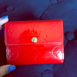 Authentic Red Louis Vuitton Wallet